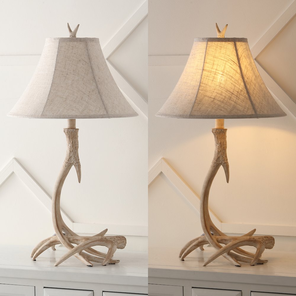 Antler Rustic Resin Led Table Lamp. Picture 5