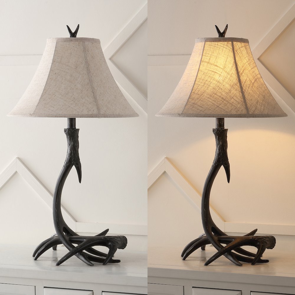 Antler Rustic Resin Led Table Lamp. Picture 5