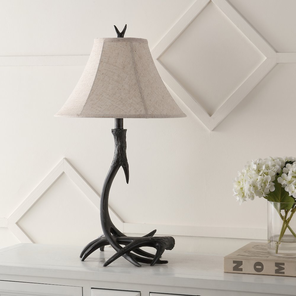 Antler Rustic Resin Led Table Lamp. Picture 6