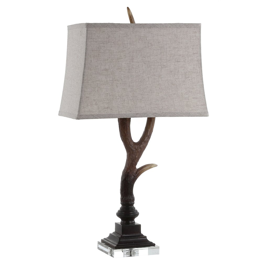 Antler Rustic Resin/Crystal Led Table Lamp. Picture 2