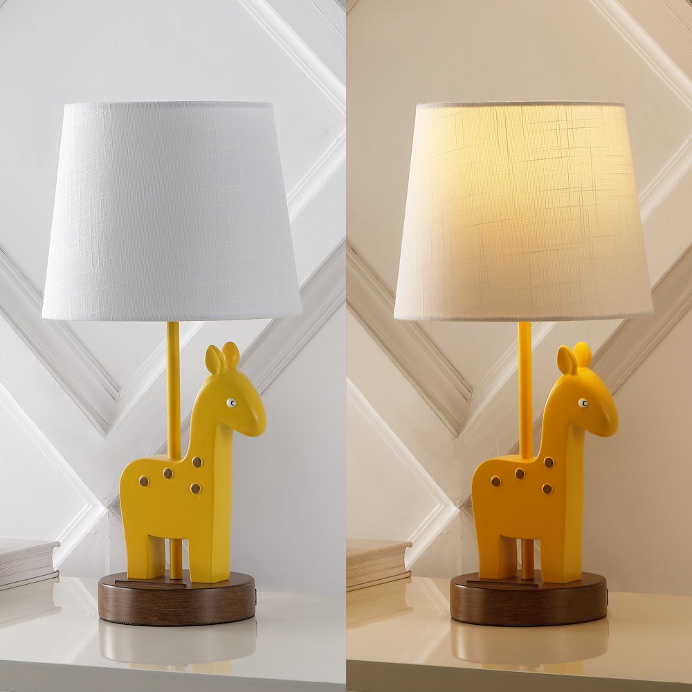 Sahara Mid-Century Vintage Iron/Resin Giraffe Led Kids' Table Lamp. Picture 5