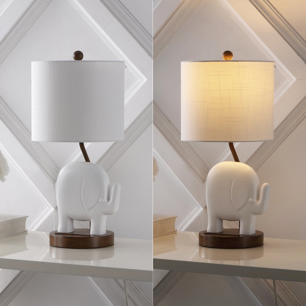 Ellie Bohemian Designer Iron/Resin Elephant Led Kids' Table Lamp. Picture 5