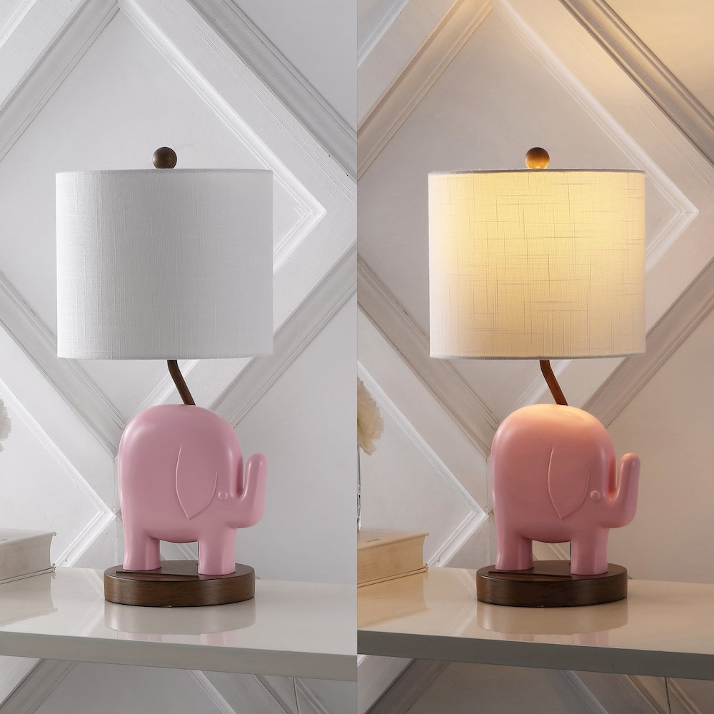 Ellie Bohemian Designer Iron/Resin Elephant Led Kids' Table Lamp. Picture 5