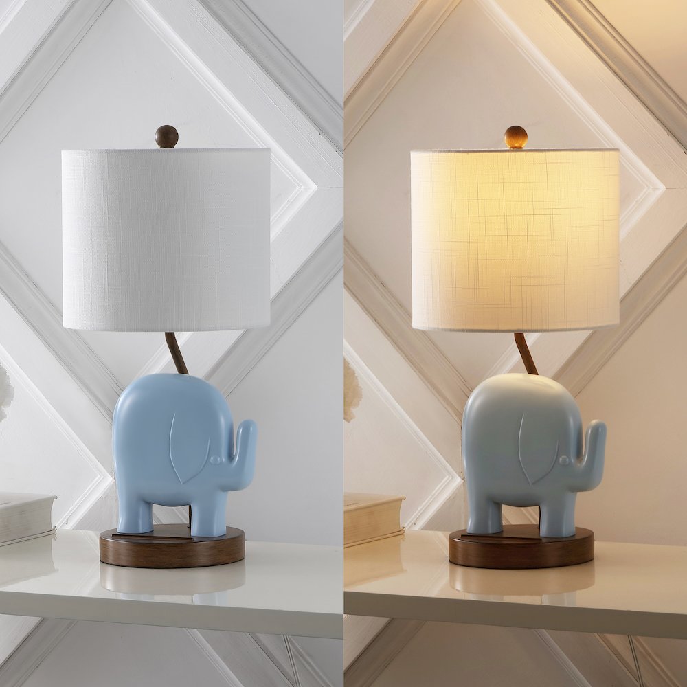 Ellie Bohemian Designer Iron/Resin Elephant Led Kids' Table Lamp. Picture 5