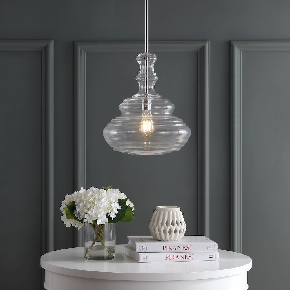 Bettina Glassmetal Led Pendant. Picture 6