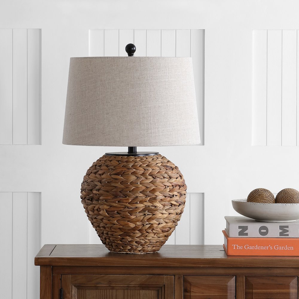 Alaro Banana Leaf Basket Led Table Lamp. Picture 6