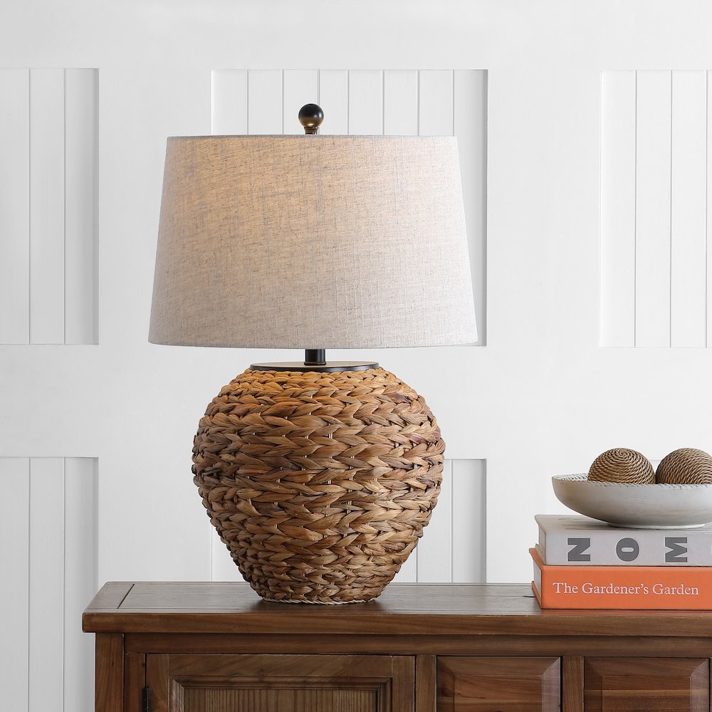 Alaro Banana Leaf Basket Led Table Lamp. Picture 5