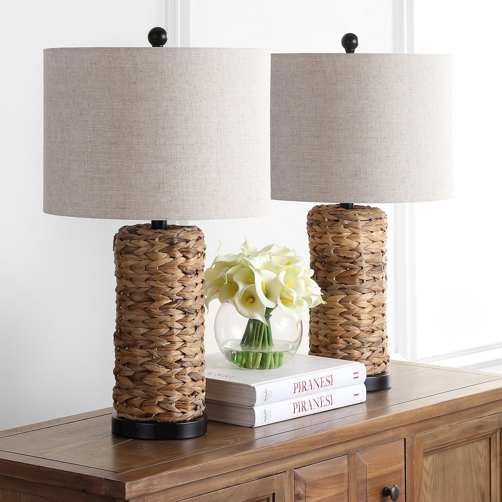 Elicia Sea Grass Led Table Lamp (Set Of 2). Picture 6