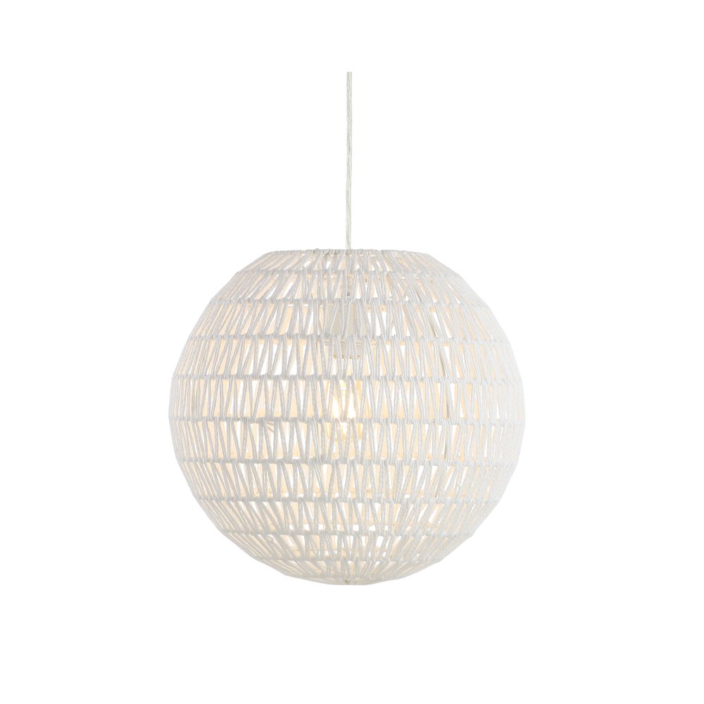 Luna Bohemian Modern Woven Rattaniron Led Pendant. Picture 8