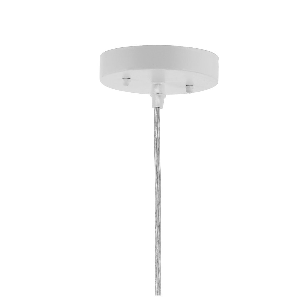 Luna Bohemian Modern Woven Rattaniron Led Pendant. Picture 3