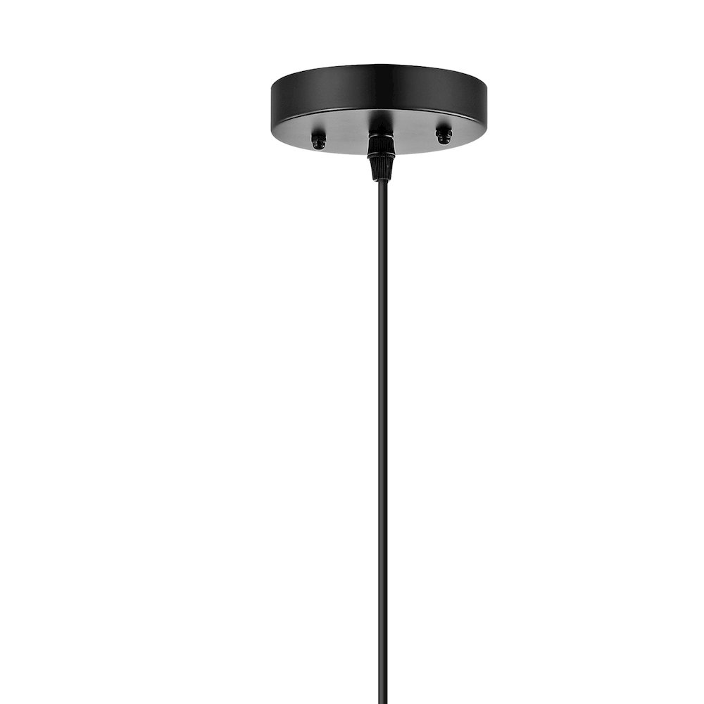 Luna Bohemian Modern Woven Rattaniron Led Pendant. Picture 3