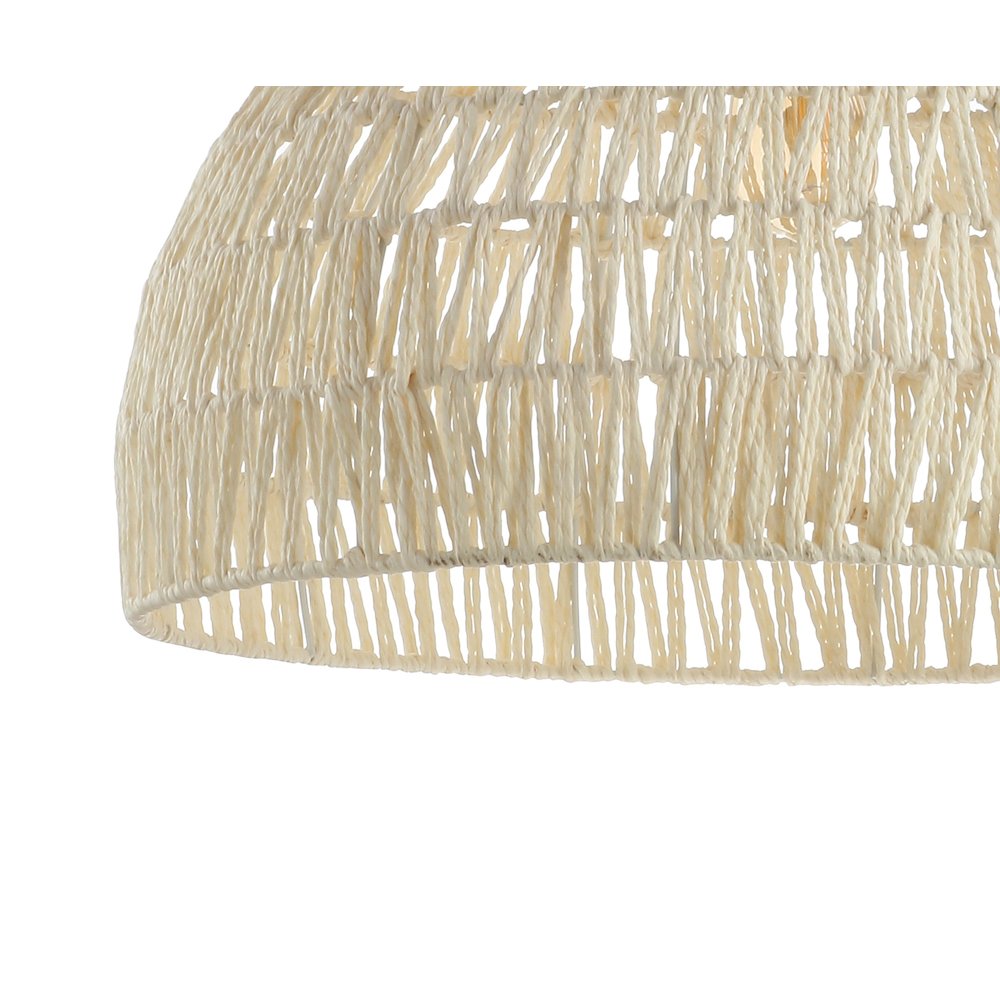 Campana Bohemian Modern Woven Rattaniron Led Pendant. Picture 3