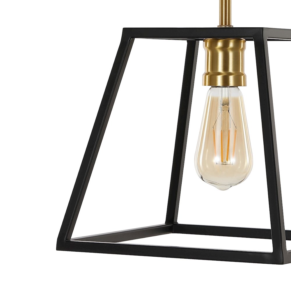 Lloyd Farmhouse Industrial Iron Led Pendant. Picture 3