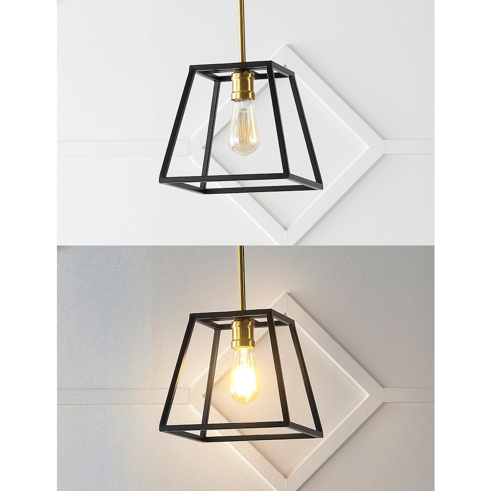 Lloyd Farmhouse Industrial Iron Led Pendant. Picture 11