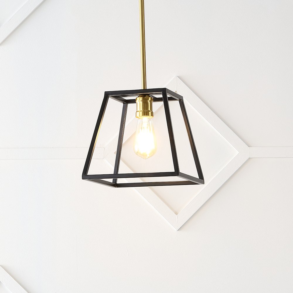 Lloyd Farmhouse Industrial Iron Led Pendant. Picture 9