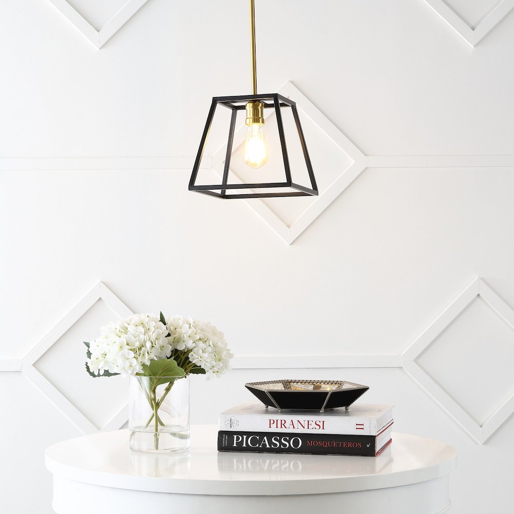 Lloyd Farmhouse Industrial Iron Led Pendant. Picture 6