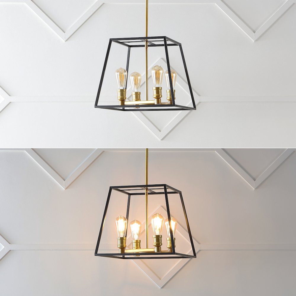 Lloyd Farmhouse Industrial Iron Led Pendant. Picture 11