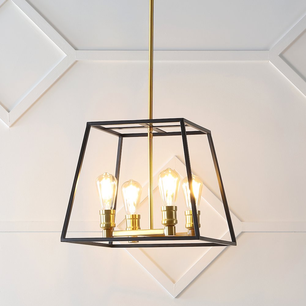 Lloyd Farmhouse Industrial Iron Led Pendant. Picture 9