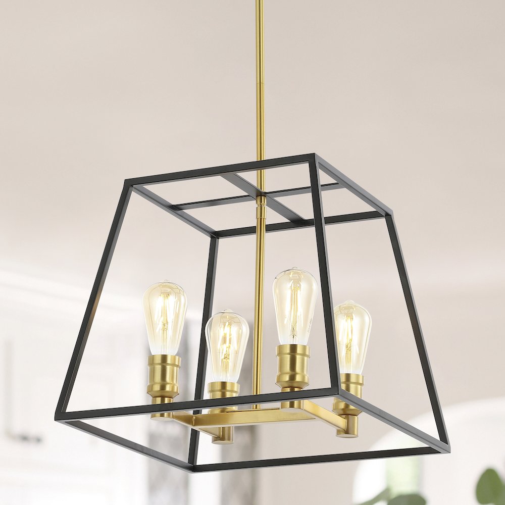 Lloyd Farmhouse Industrial Iron Led Pendant. Picture 10