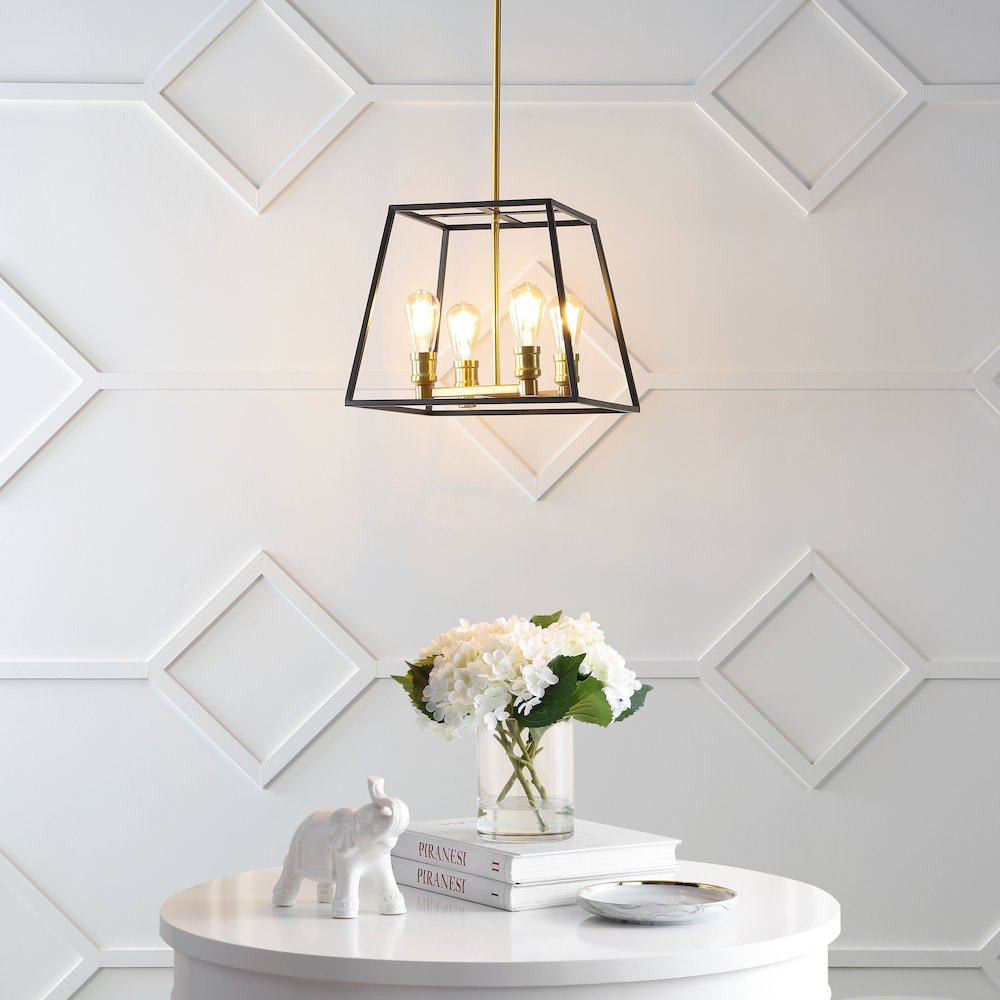 Lloyd Farmhouse Industrial Iron Led Pendant. Picture 6