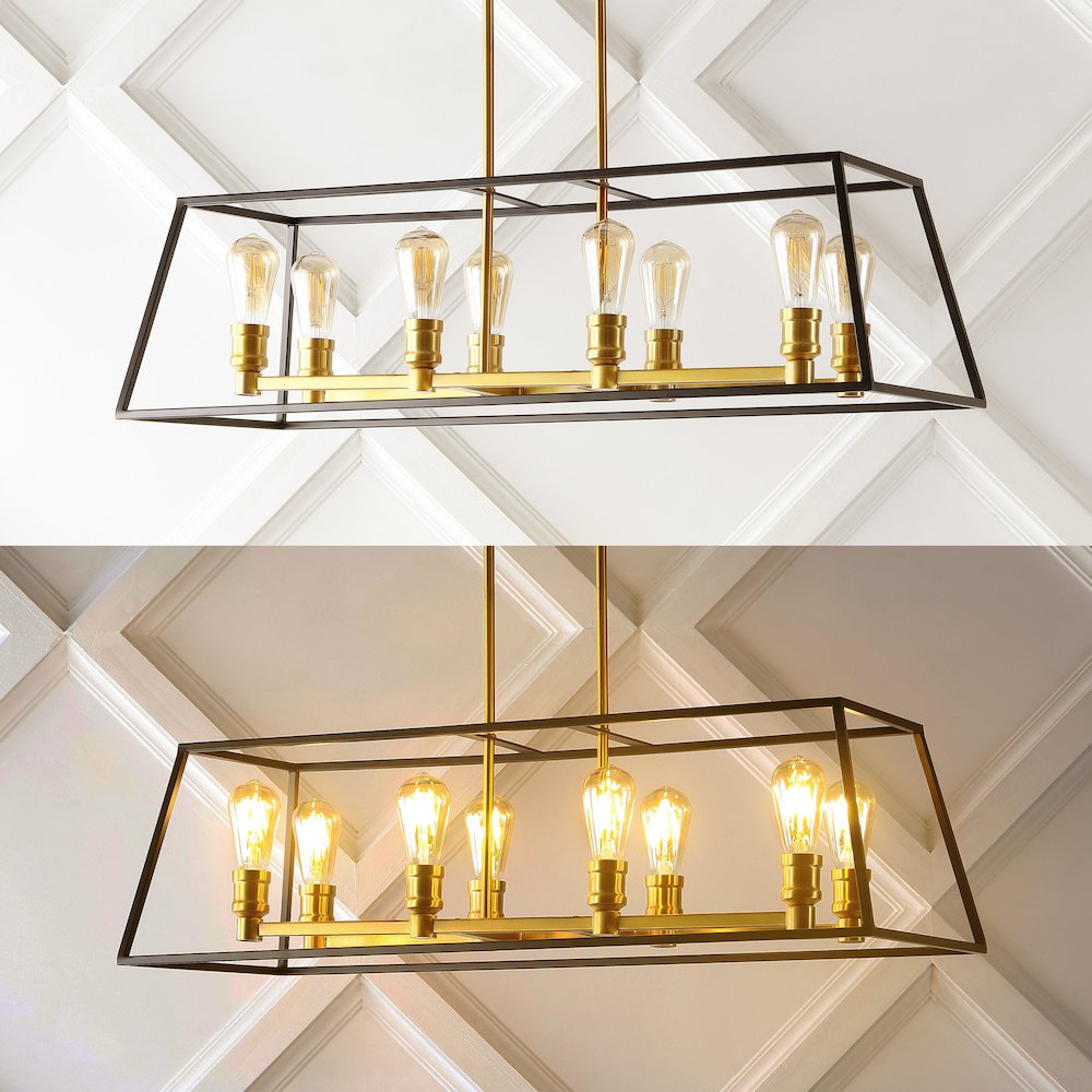 Lloyd Farmhouse Industrial Iron Led Pendant. Picture 12