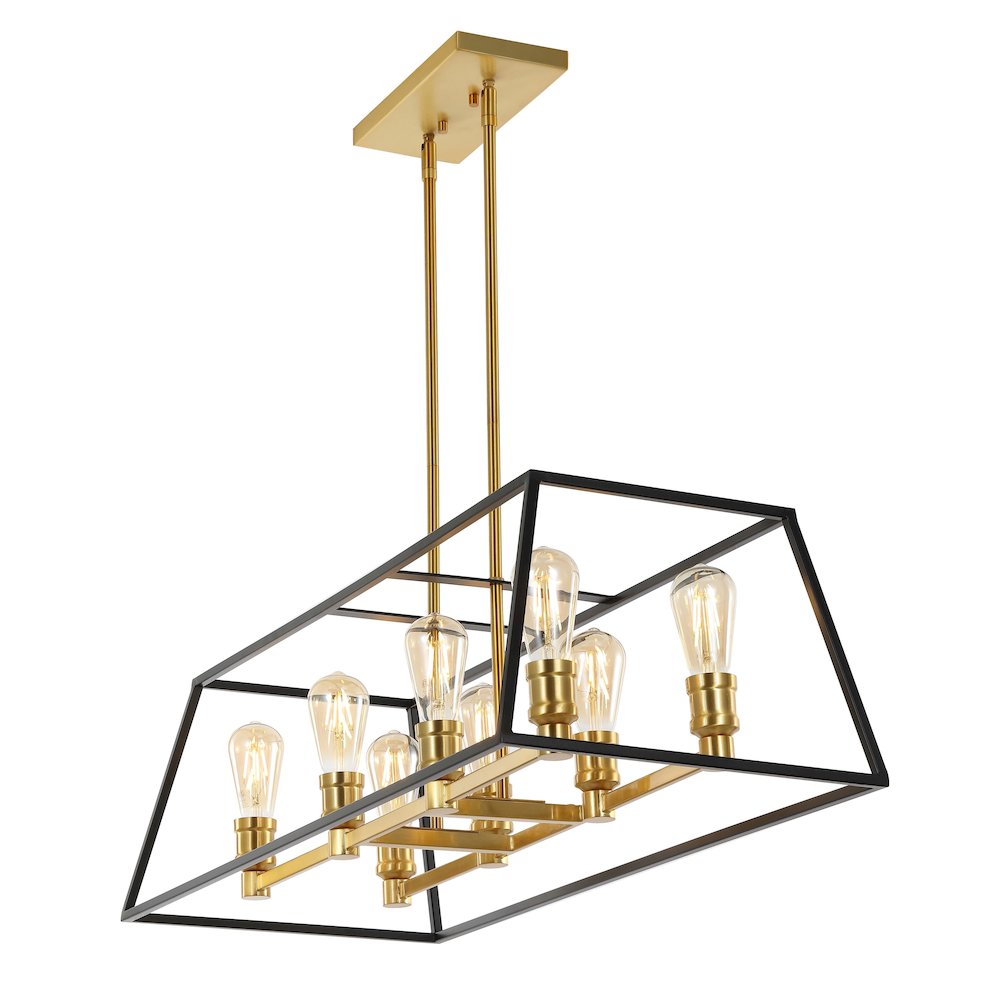 Lloyd Farmhouse Industrial Iron Led Pendant. Picture 1