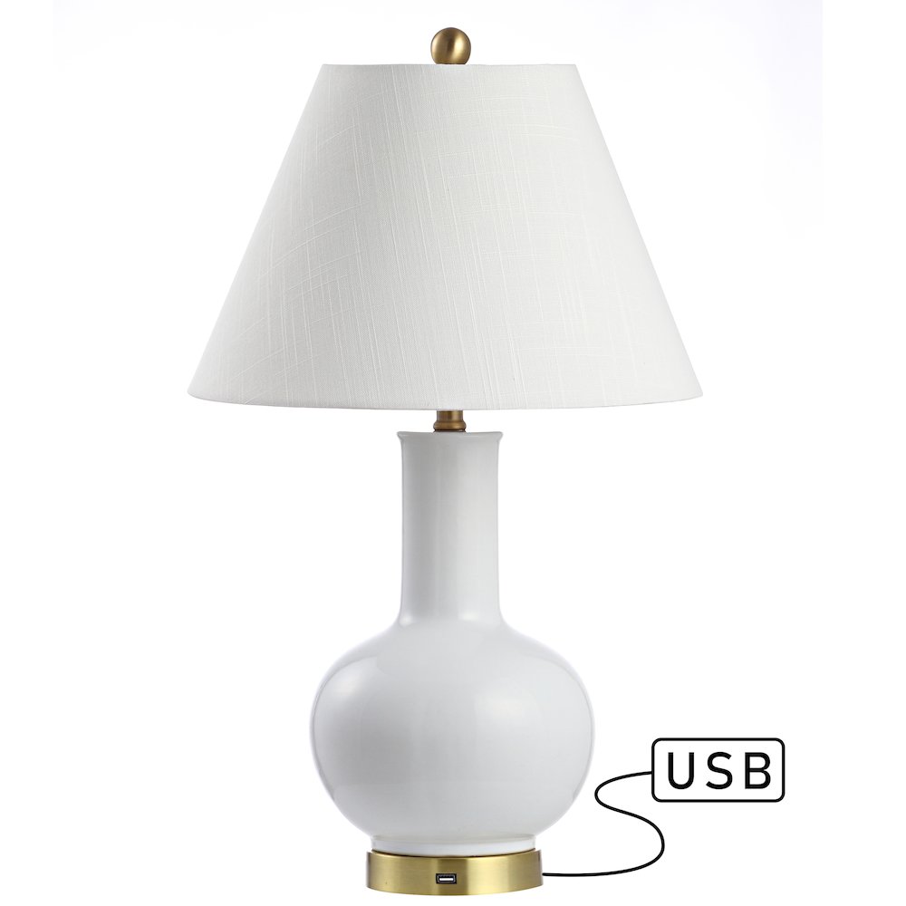 Han Ceramiciron Contemporary Usb Charging Led Table Lamp. Picture 6