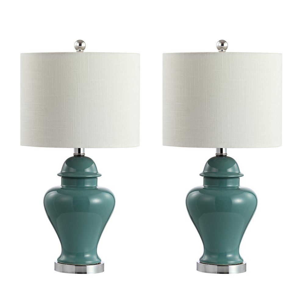 Qin Ceramiciron Classic Cottage Led Table Lamp (Set Of 2). Picture 2