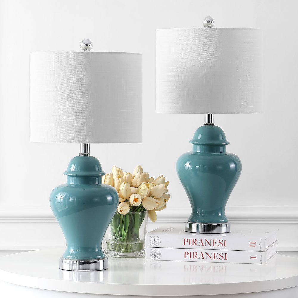 Qin Ceramiciron Classic Cottage Led Table Lamp (Set Of 2). Picture 6