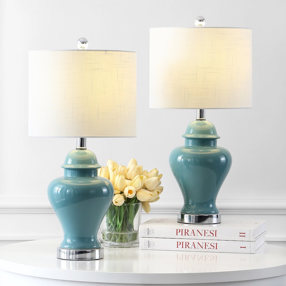 Qin Ceramiciron Classic Cottage Led Table Lamp (Set Of 2). Picture 5