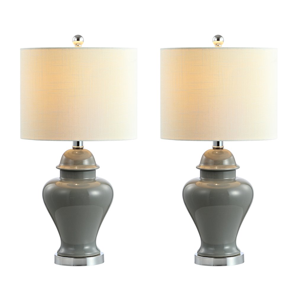 Qin Ceramiciron Classic Cottage Led Table Lamp (Set Of 2). Picture 1