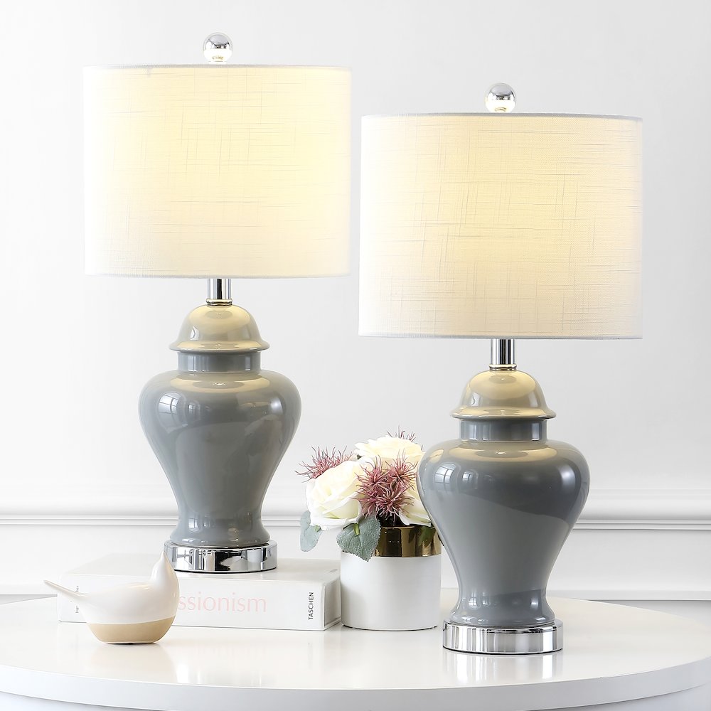 Qin Ceramiciron Classic Cottage Led Table Lamp (Set Of 2). Picture 5