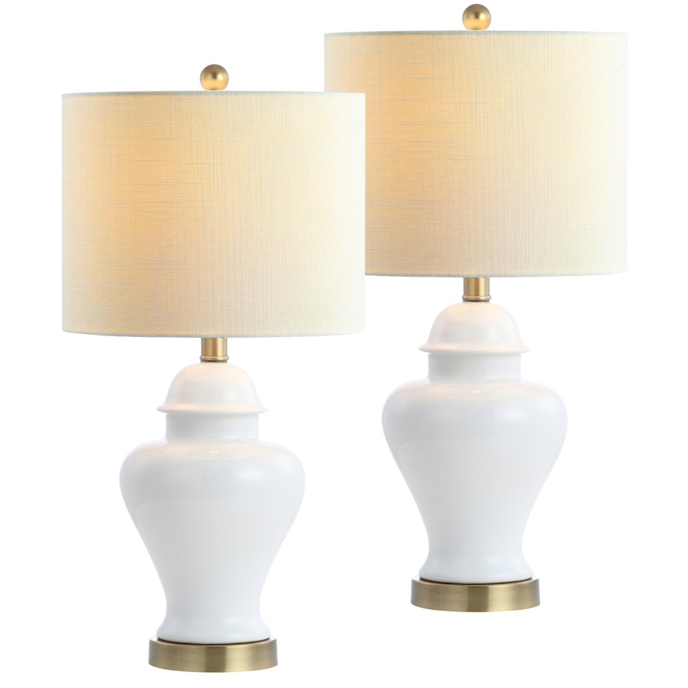 Qin Ceramiciron Classic Cottage Led Table Lamp (Set Of 2). Picture 1
