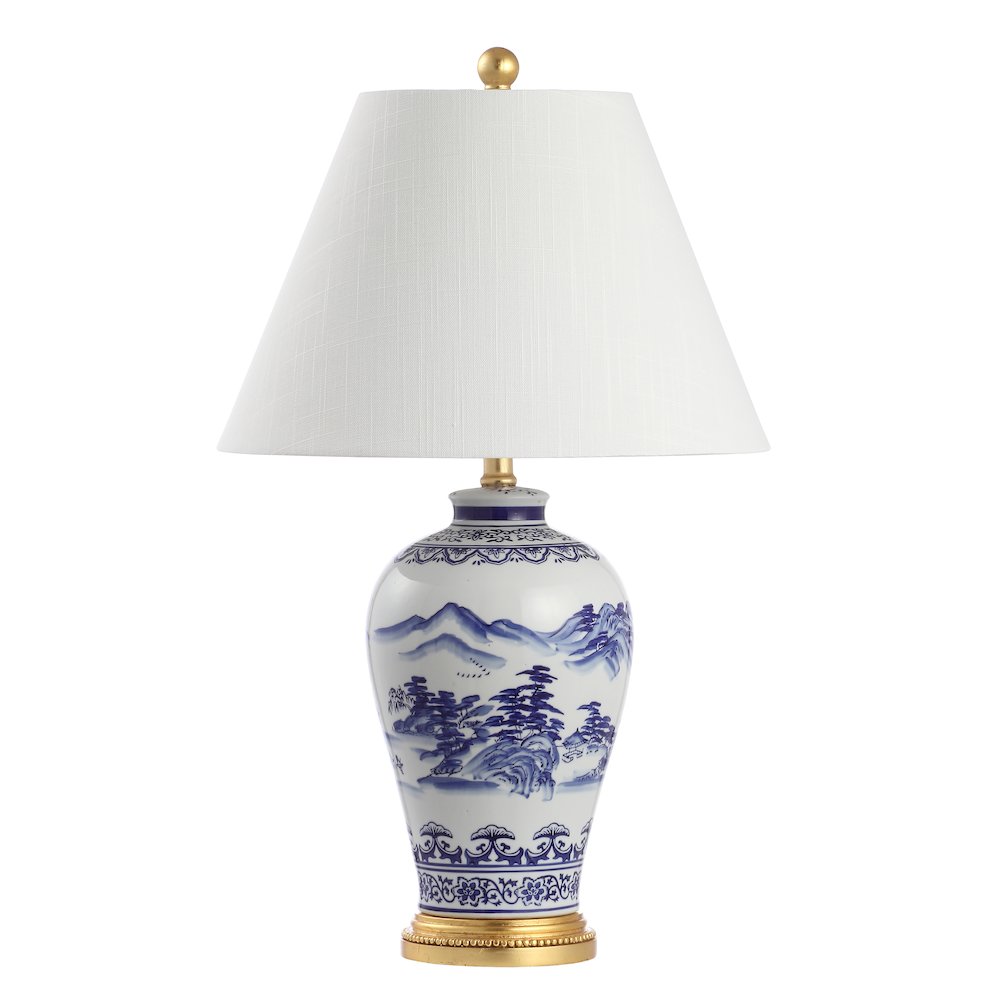 Zhou Ceramiciron Traditional Cottage Led Table Lamp. Picture 2