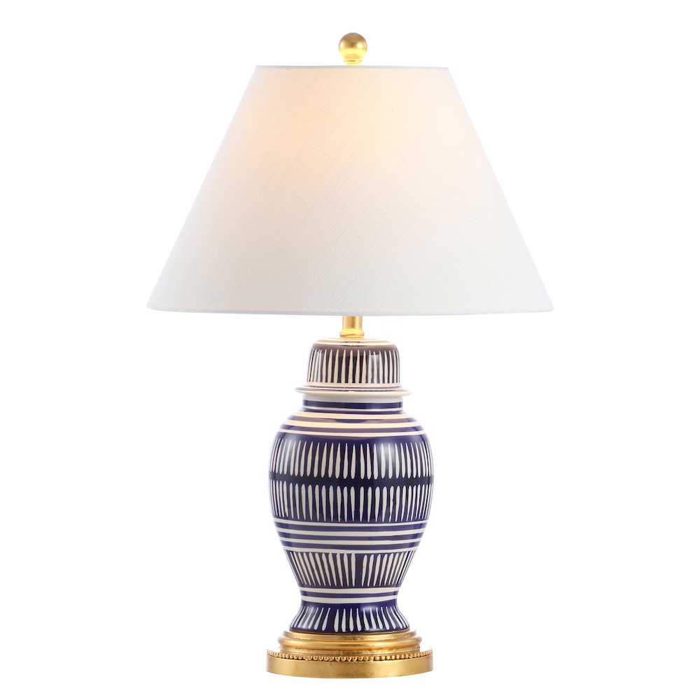 Reed Ceramiciron Modern Coastal Led Table Lamp. Picture 1