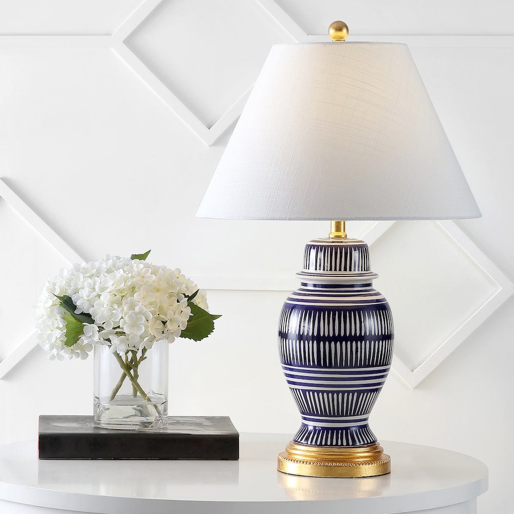 Reed Ceramiciron Modern Coastal Led Table Lamp. Picture 5