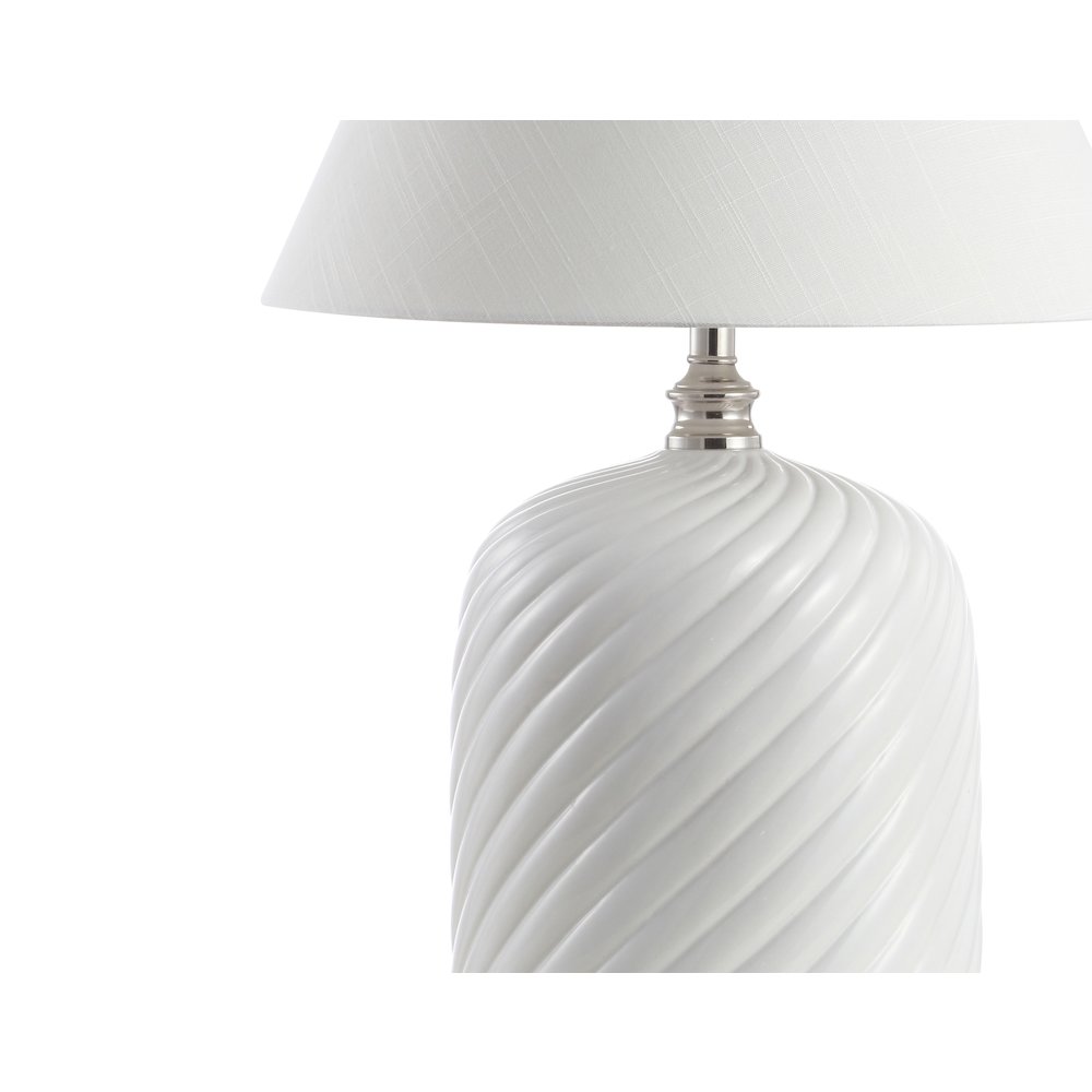 Serge Swirl Ceramic Bohemian Glam Led Table Lamp. Picture 3