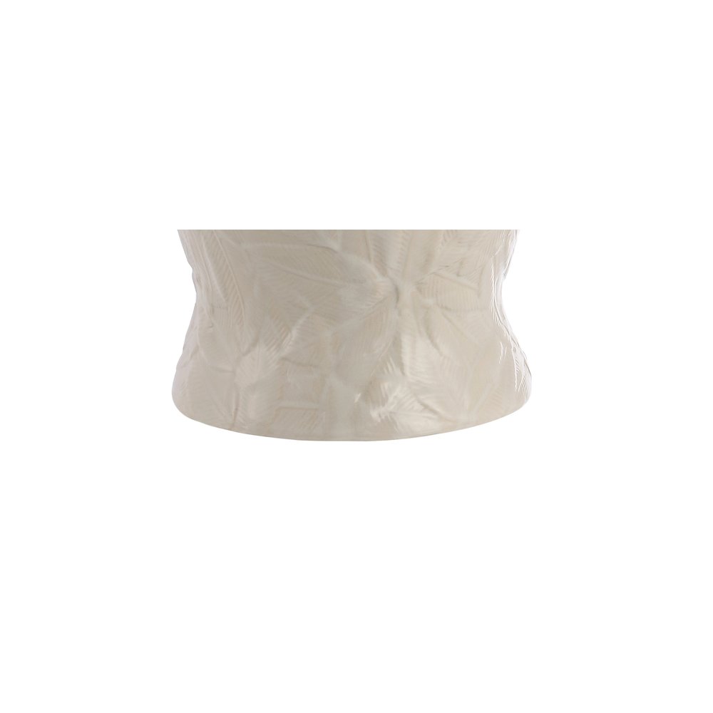 Regency Palm Leaf Ceramicmetal Bohemian Cottage Led Table Lamp. Picture 4