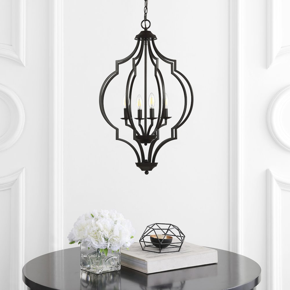 Selema Iron Adjustable Ogee Lantern Led Pendant. Picture 8