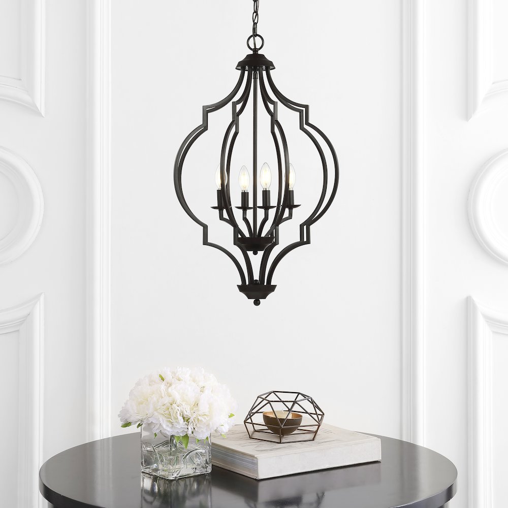 Selema Iron Adjustable Ogee Lantern Led Pendant. Picture 7