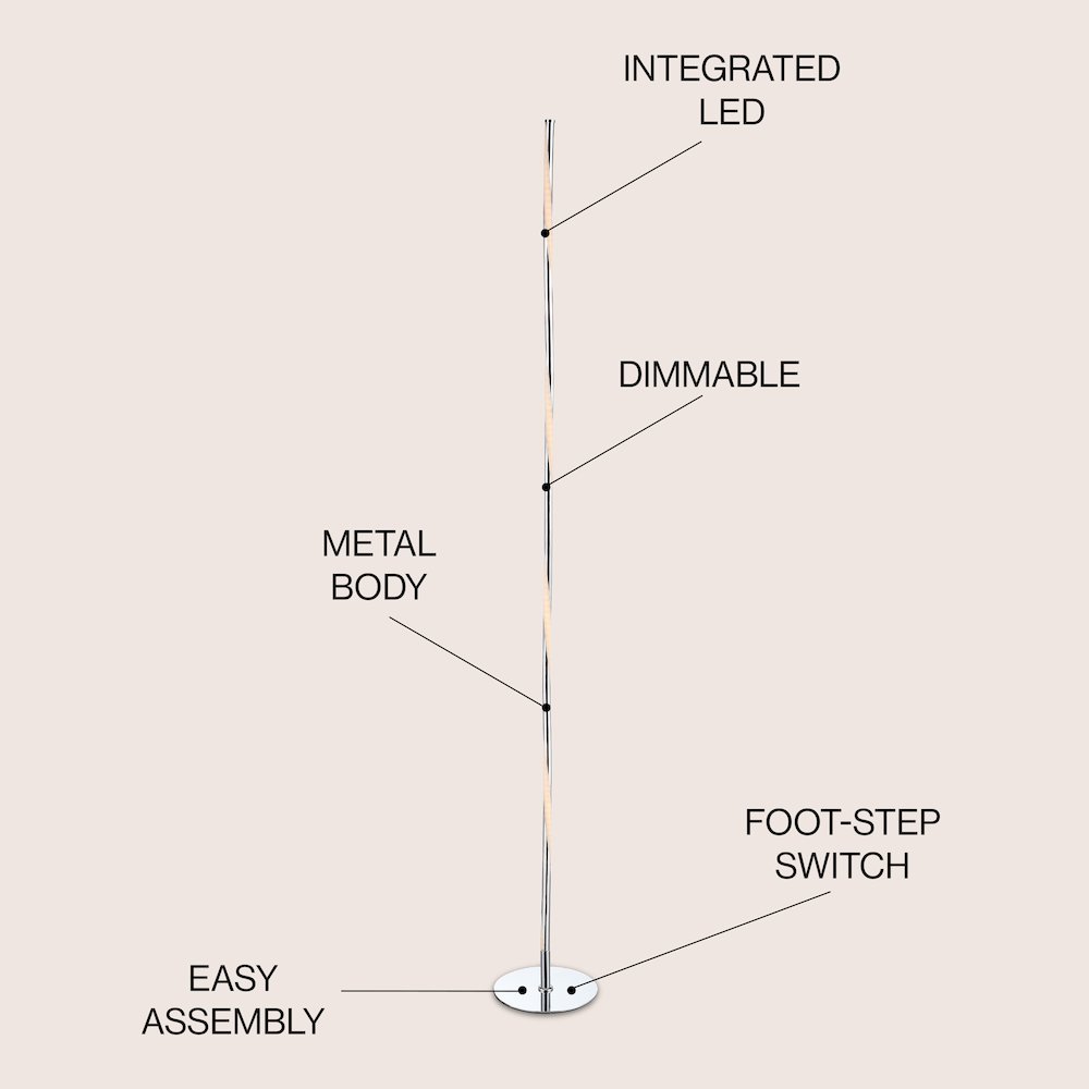 Pilar Led Integrated Floor Lamp. Picture 4