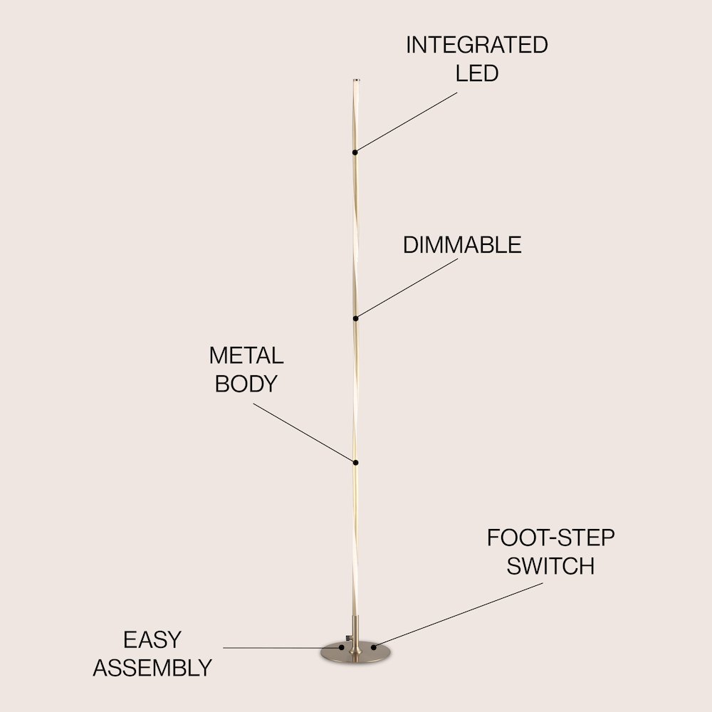 Pilar Led Integrated Floor Lamp. Picture 4