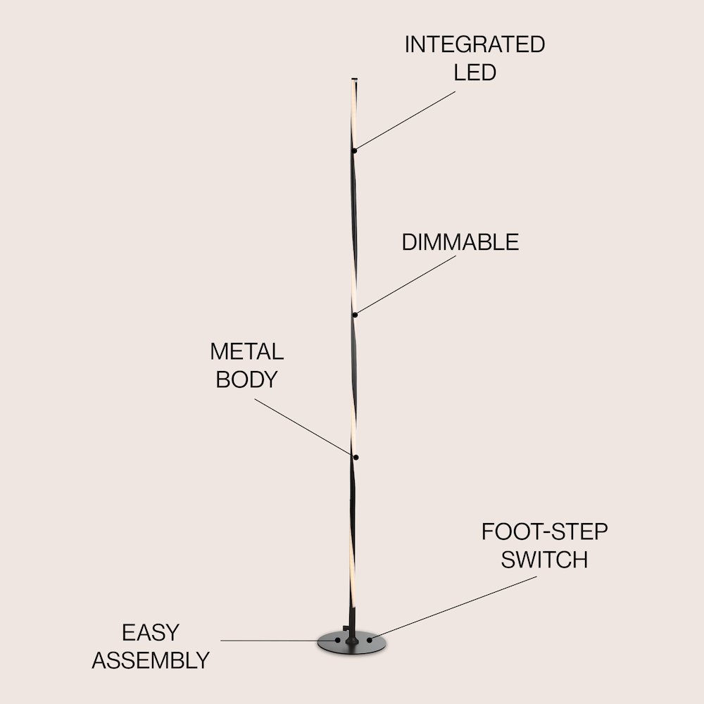 Pilar Led Integrated Floor Lamp. Picture 4