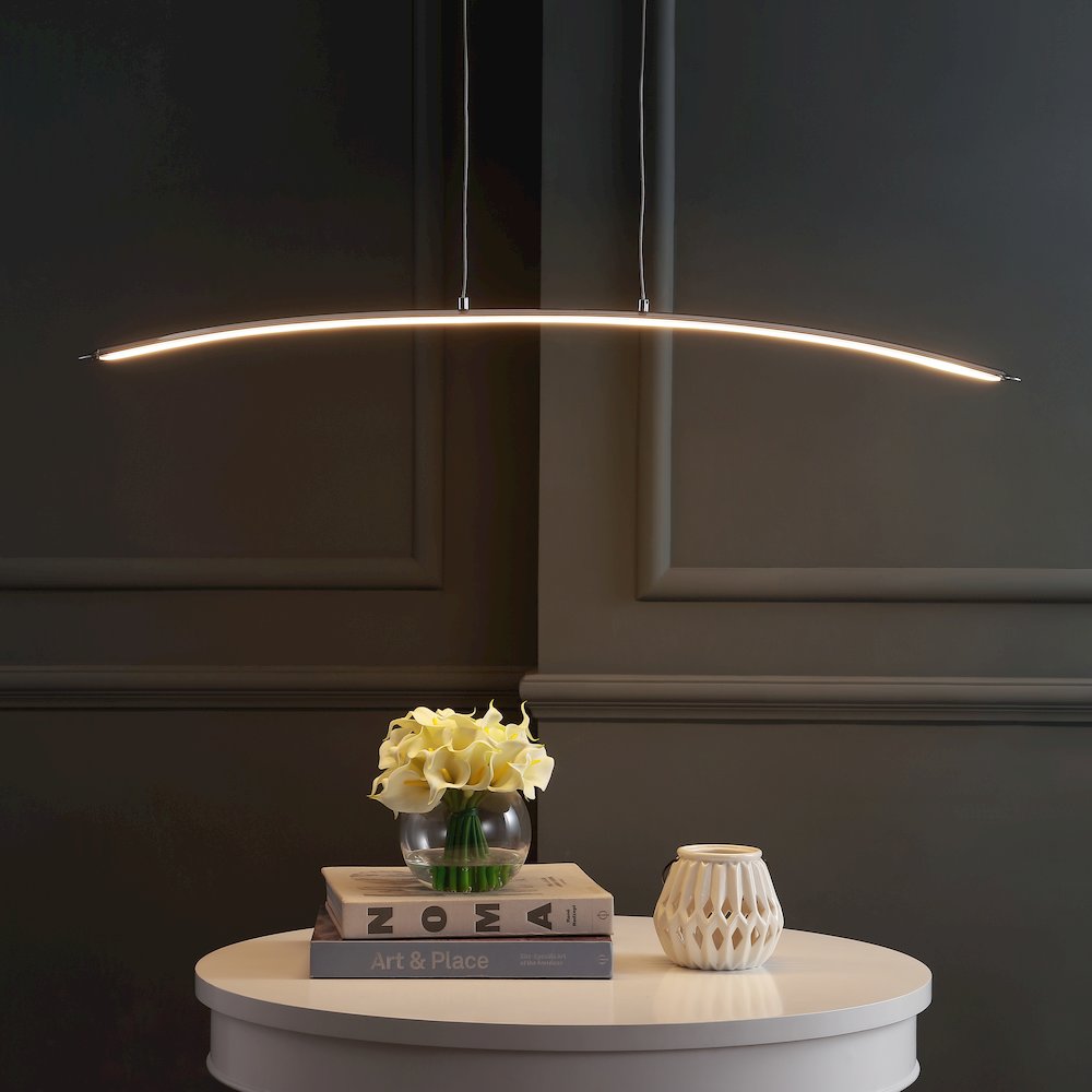 Roxanna Dimmable Adjustable Integrated Led Metal Linear Pendant. Picture 8