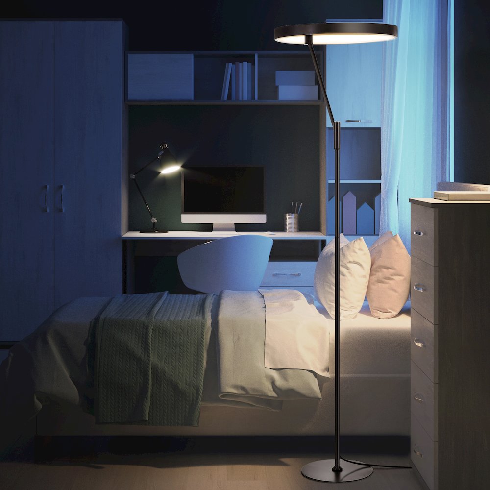 Owen Integrated Led Metal Floor Lamp. Picture 8