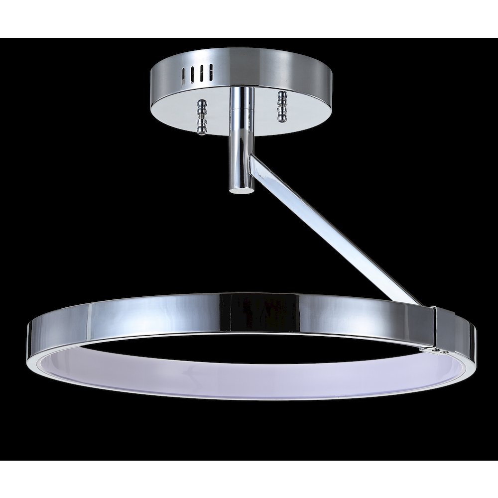 Owen Dimmable Integrated Led Metal Semi Flush Mount. Picture 4