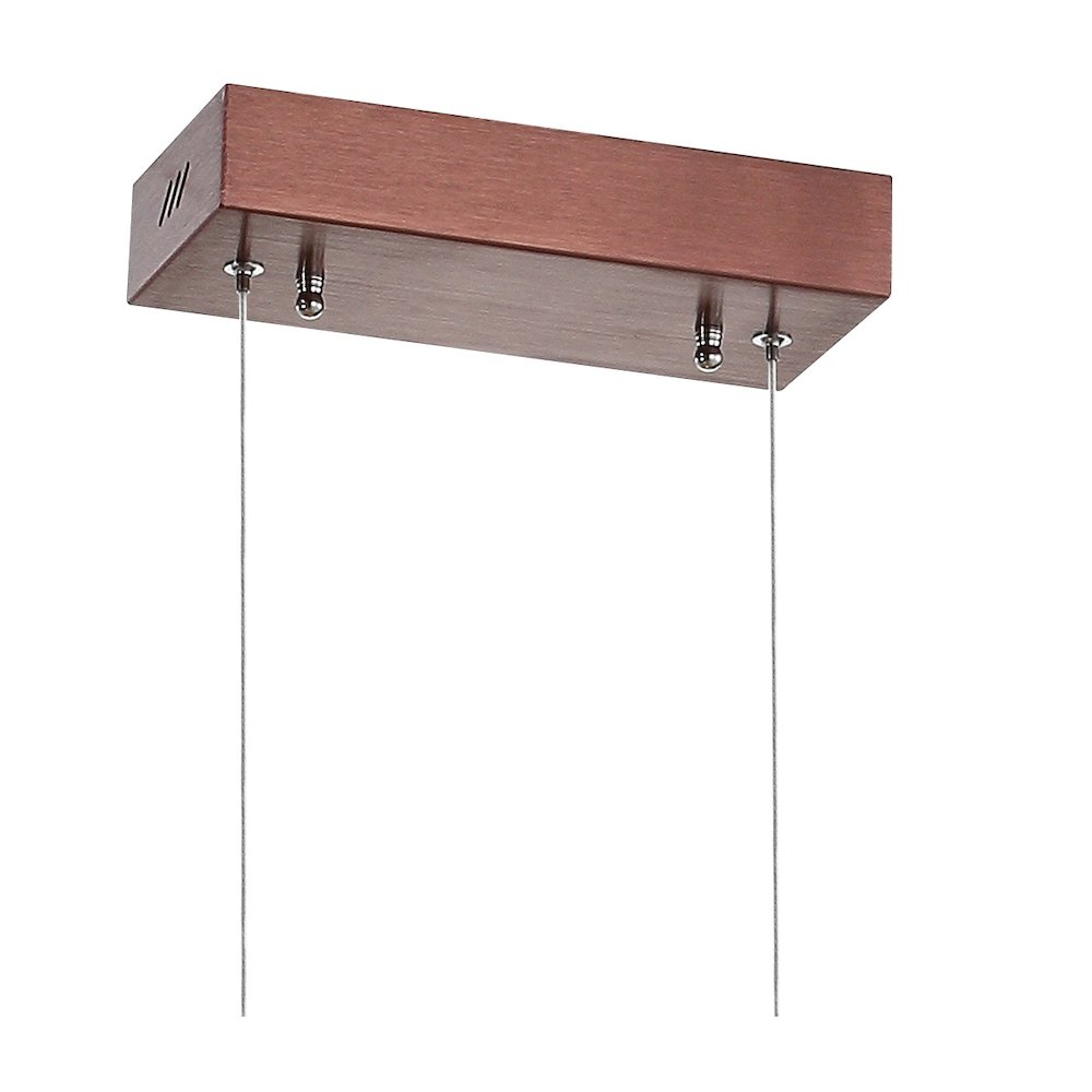 Draper Dimmable Adjustable Integrated Led Metal Linear Pendant. Picture 6