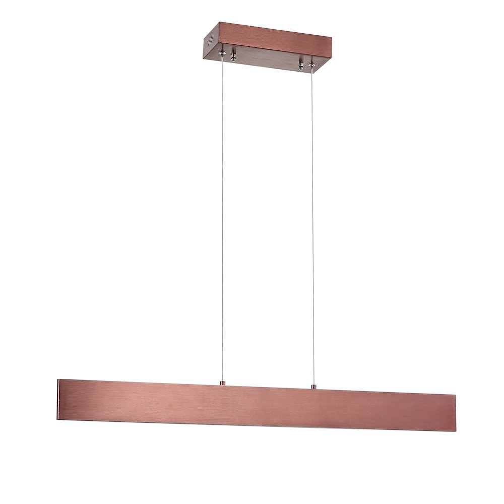 Draper Dimmable Adjustable Integrated Led Metal Linear Pendant. Picture 2