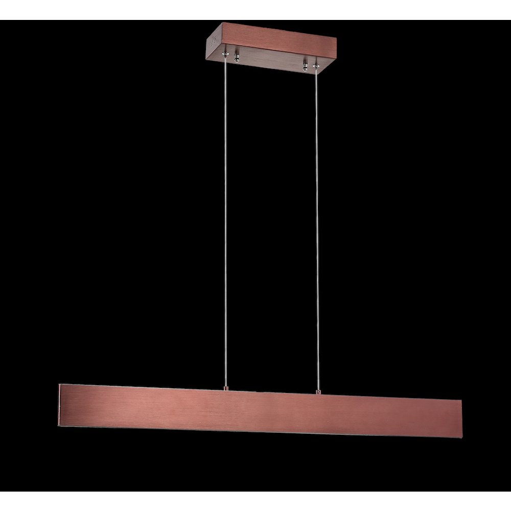 Draper Dimmable Adjustable Integrated Led Metal Linear Pendant. Picture 4