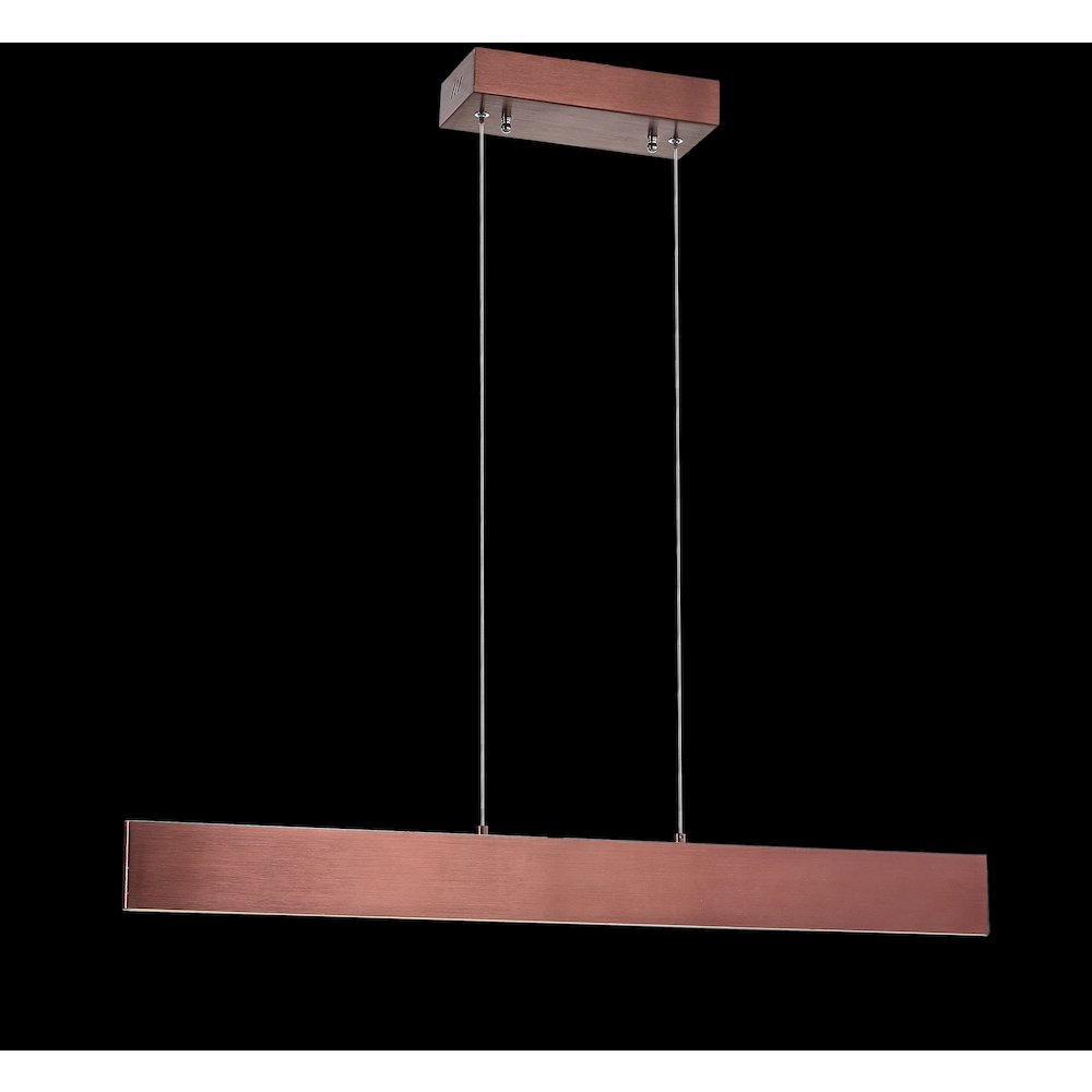 Draper Dimmable Adjustable Integrated Led Metal Linear Pendant. Picture 3